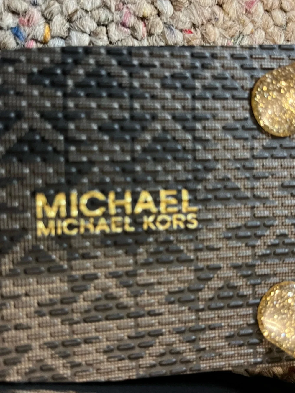 🆕 MICHAEL Michael Kors Glitter Logo Flip Flops
